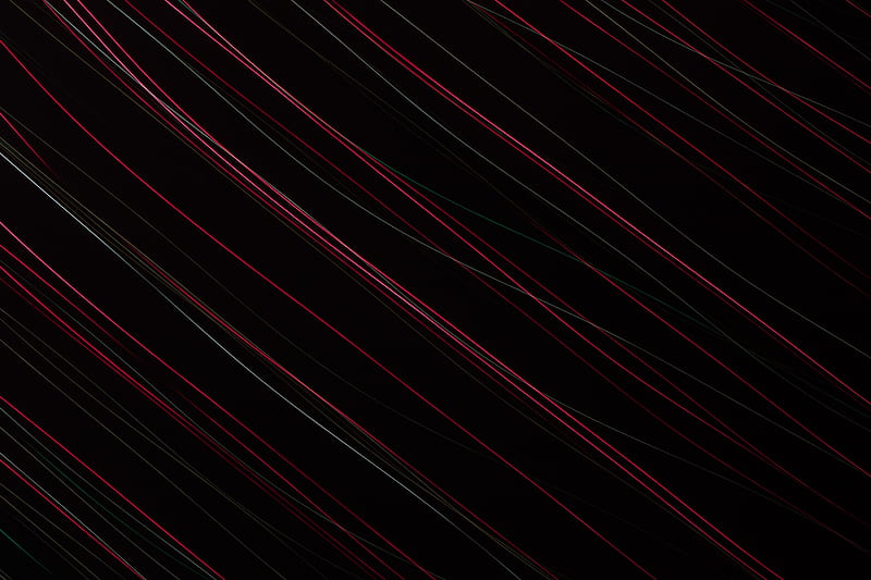 lines, thread, pattern, neon, HD wallpaper