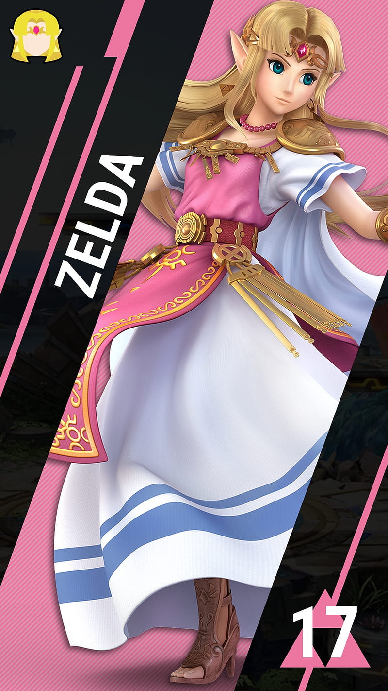 SSBU Zelda, smash, ultimate, the legend of zelda, tloz, videogames, HD phone wallpaper