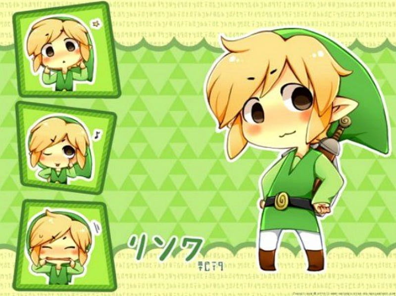 Chibi Tooney, legend of zelda, wind waker, toon link, link, HD ...