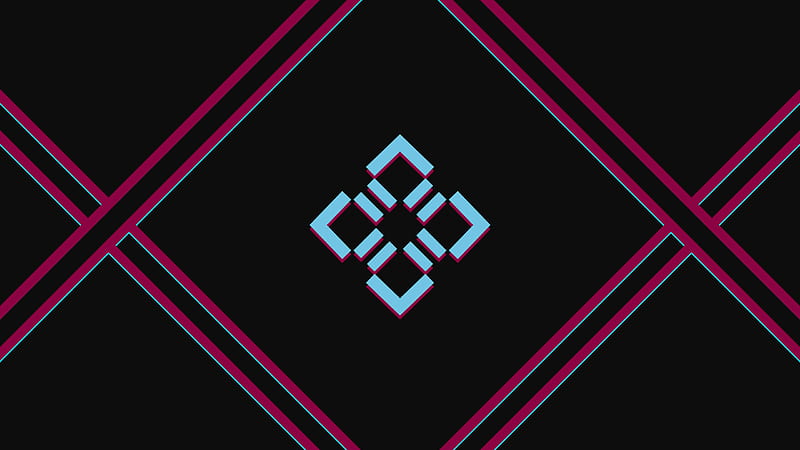 Symmetry Abstract Logo, HD wallpaper