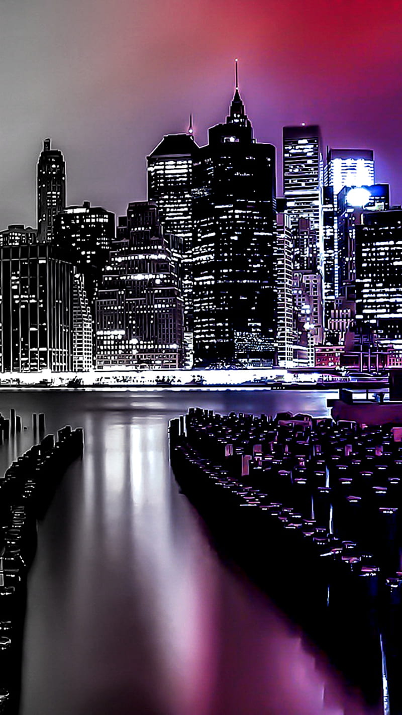 Night City Lights, city, lights, night, HD phone wallpaper | Peakpx