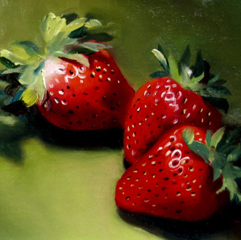Spring Strawberries, strawberries, red, food, HD wallpaper | Peakpx
