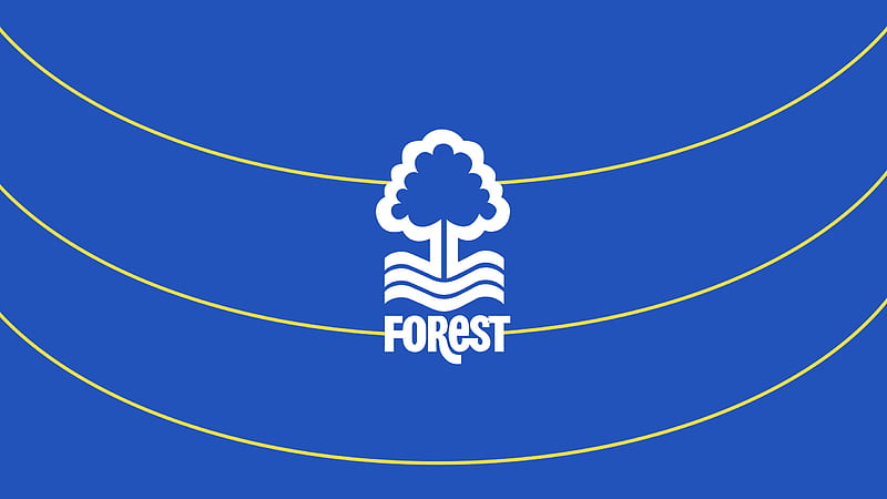 Blue White Emblem Logo Soccer Nottingham Forest F.C, HD wallpaper