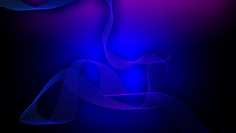 Blue Abstract Wave Illustration, HD wallpaper
