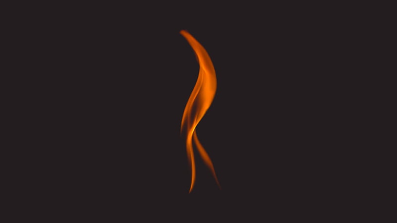 Fire Minimalist, candle, light, HD wallpaper