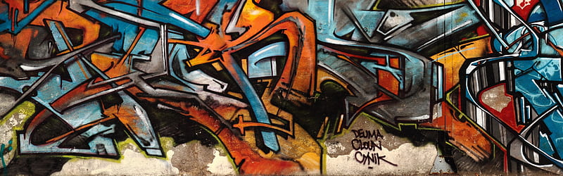 Graffiti Wall, Abstract, Graffiti, Wall, HD wallpaper