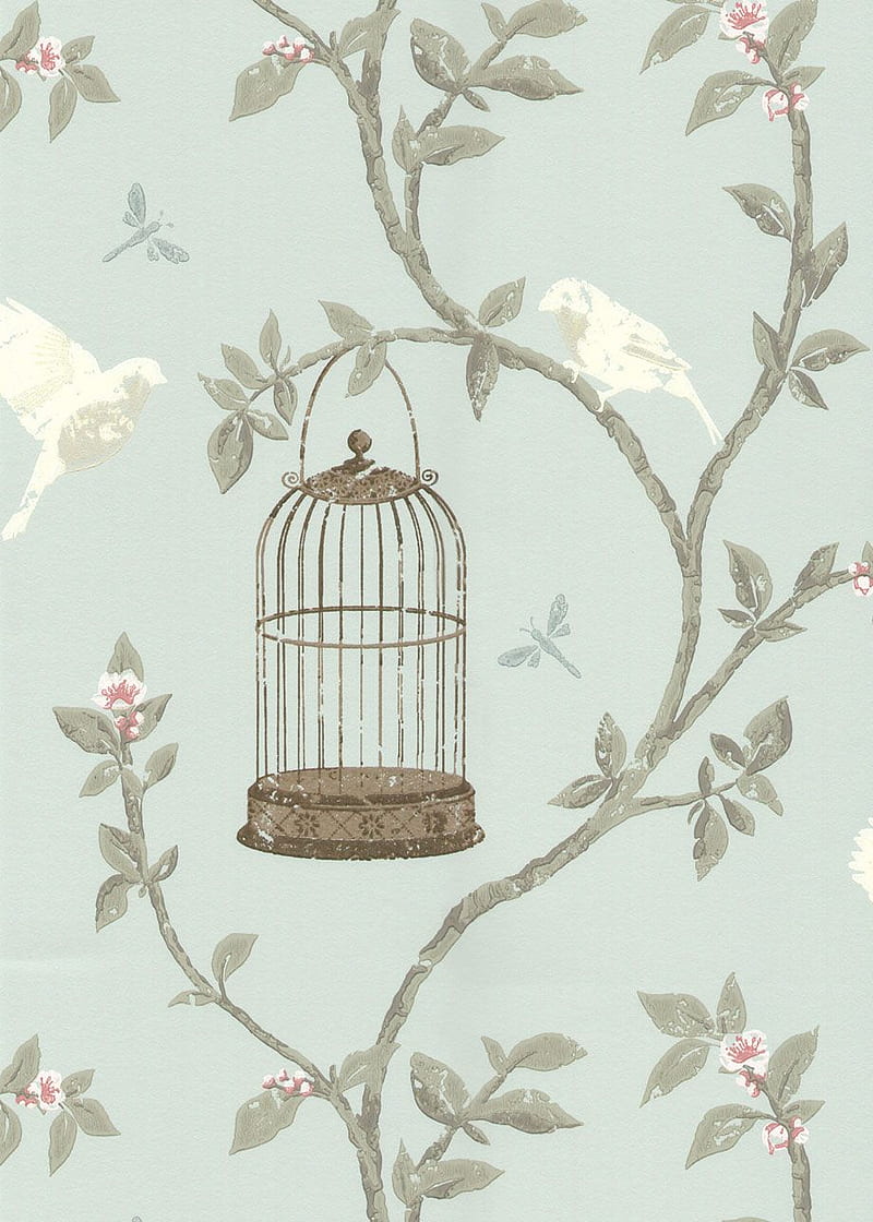 Birds and cages vintage pattern Stock Vector by ©yaskii 7145460