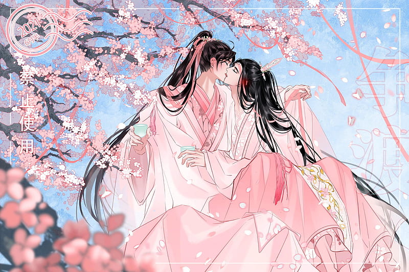  XCSL Anime Poster Mo Dao Zu Shi Wei Wuxian LAN Wangji Moon Kiss  Canvas Art Poster and Wall Art Picture Print Modern Family Bedroom Decor  Posters 16x24inch(40x60cm) : לבית ולמטבח