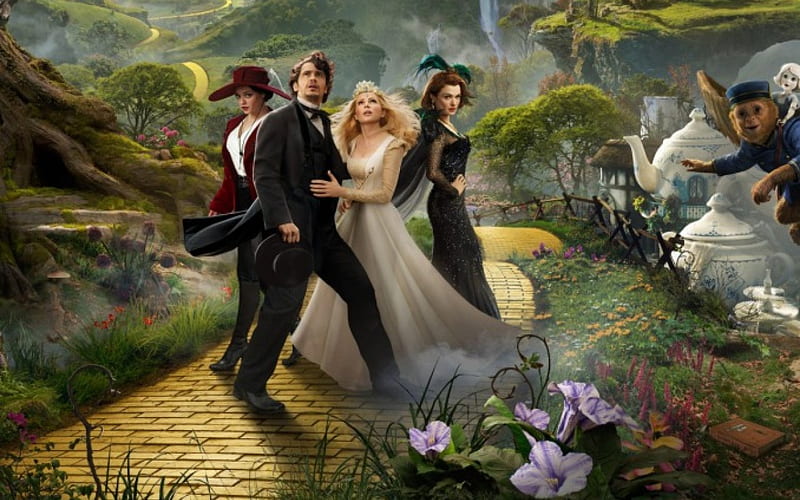Oz the Great and Powerful, yellow brick road, entertainment, Oz the Great, movies, HD wallpaper
