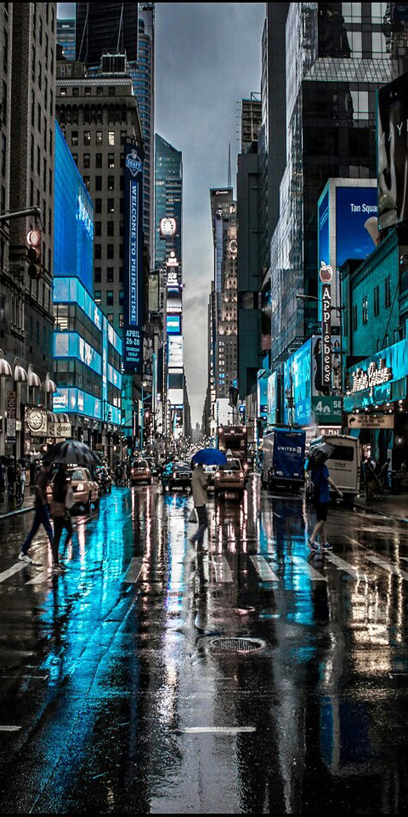 City, black, blue, town, HD phone wallpaper