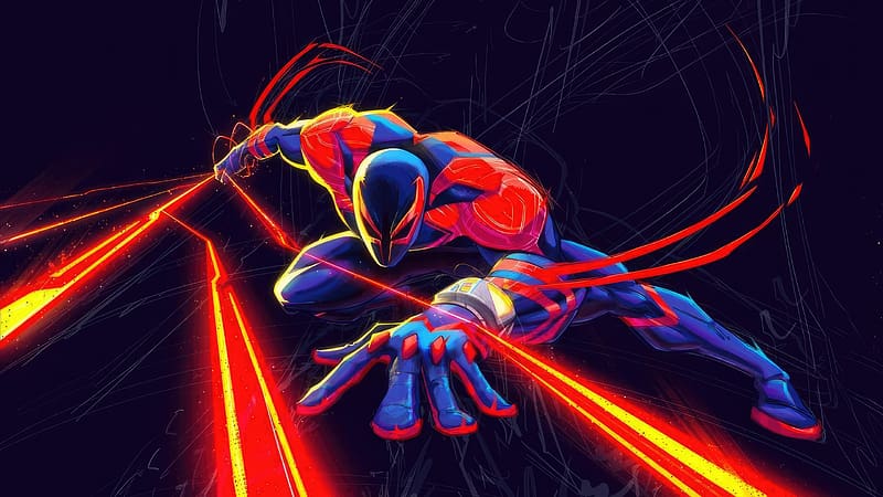 Spiderman 2099 Spider Man Across The Spider Verse, spider-man