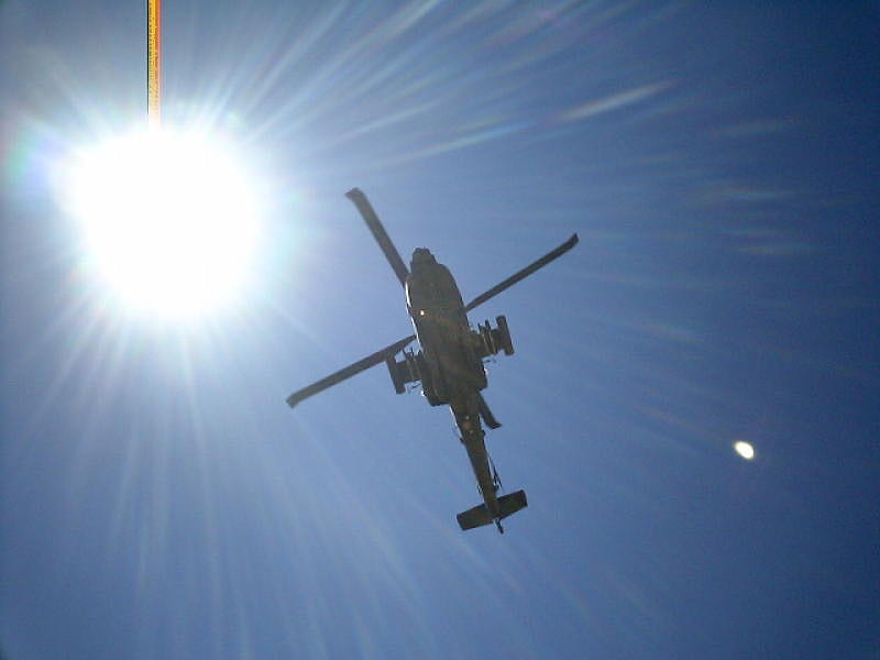 Apache Helicopter Overhead, apache, attack helicopter, chopper, helicopter, HD wallpaper