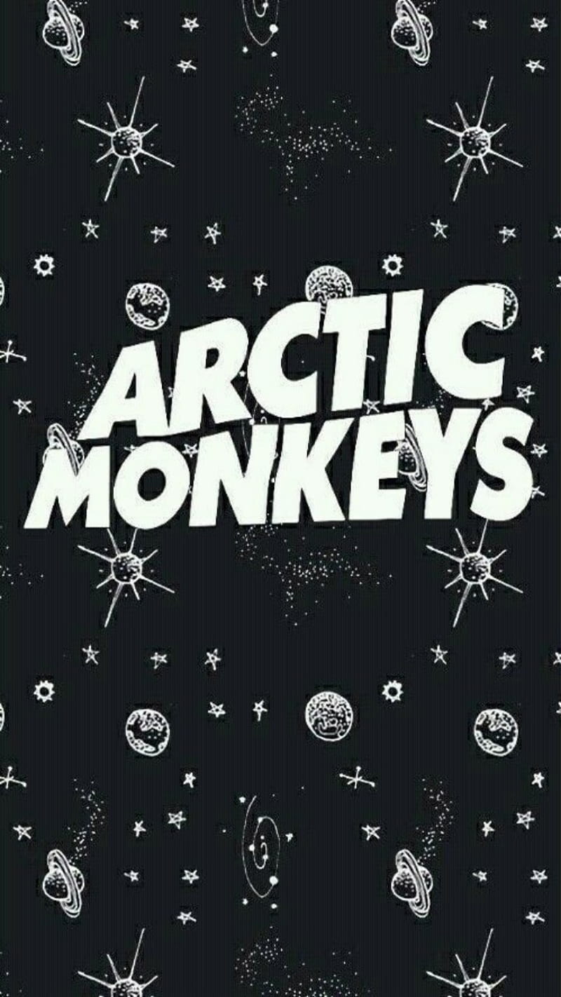 Artic Monkeys, artic monkey, bands, black, designs, space, HD phone wallpaper