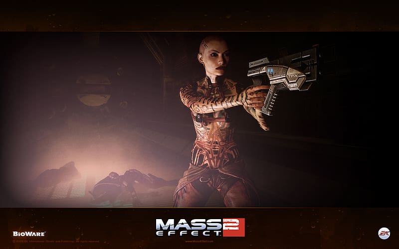 Mass Effect, Warrior, Video Game, Gun, Mass Effect 2, Jack (Mass Effect), HD wallpaper