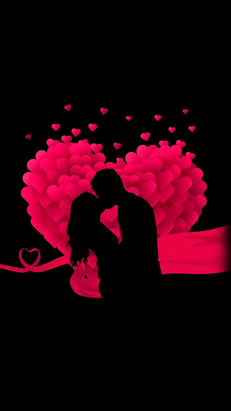 Couple in Love, couple in love, romantic, shadow, heart, HD phone wallpaper  | Peakpx