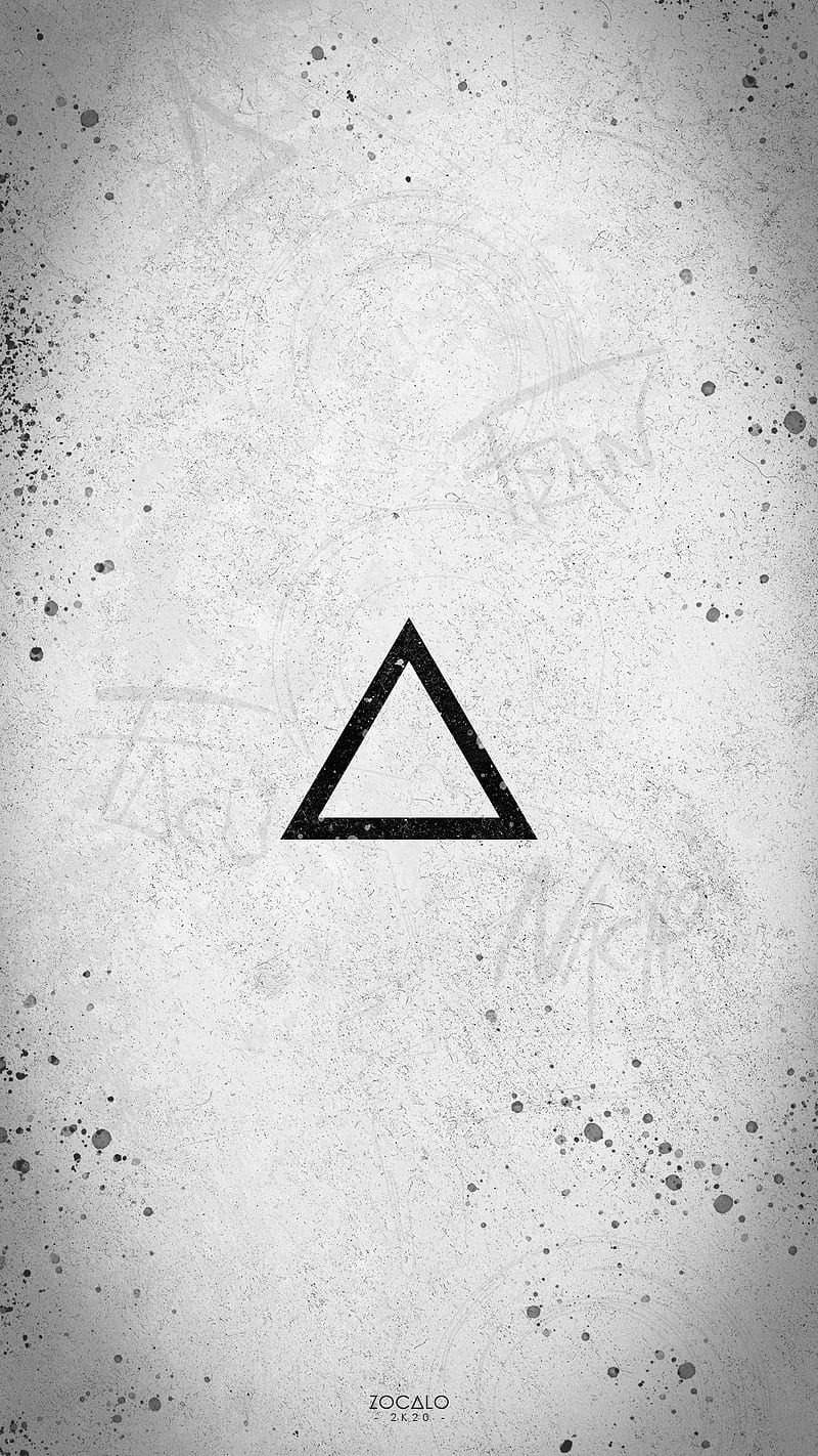 zocalo fondo, minimal, triangle, HD phone wallpaper