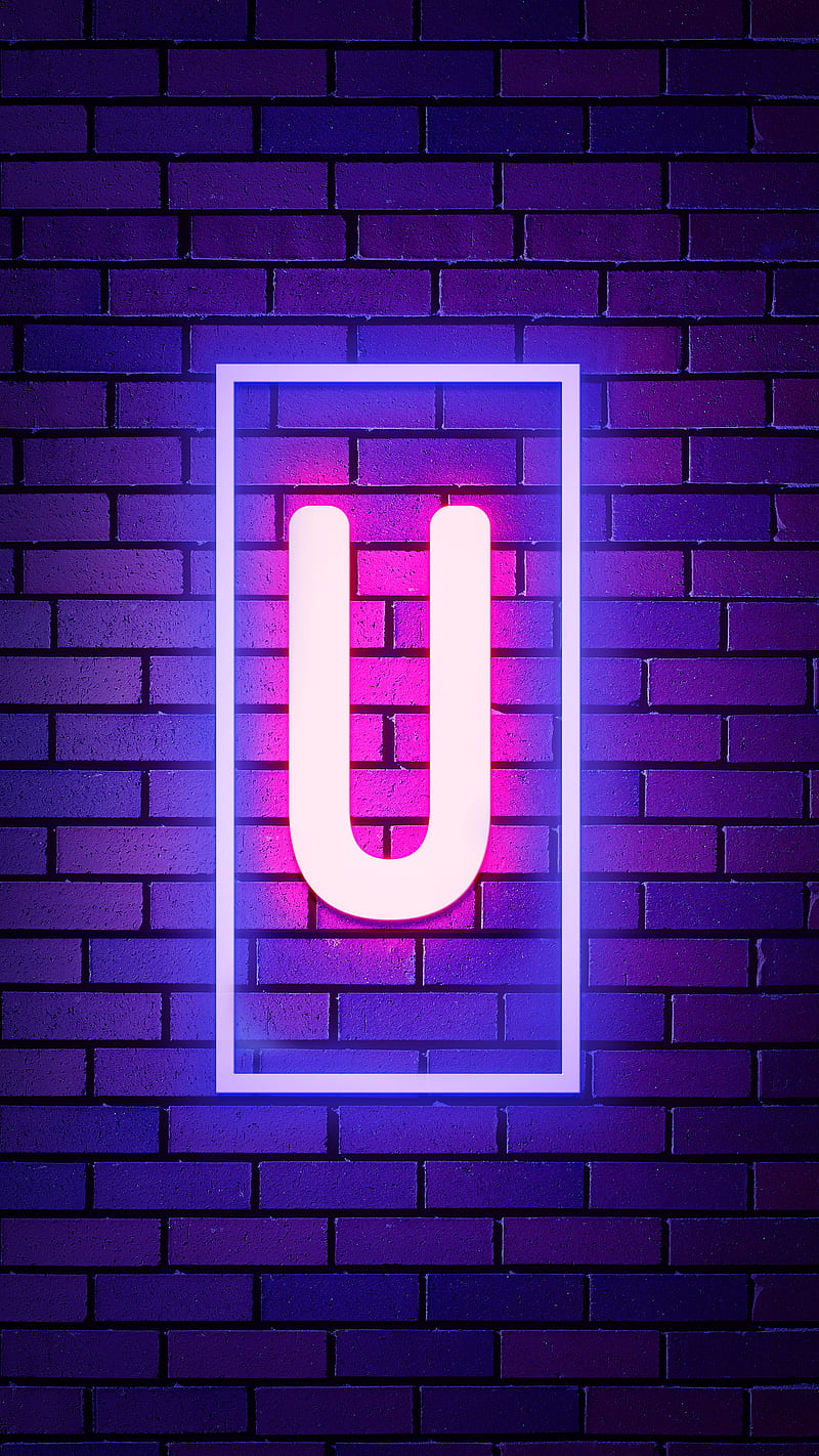 Neon U, Neon Light, U Alphabet, U Neon, HD phone wallpaper | Peakpx