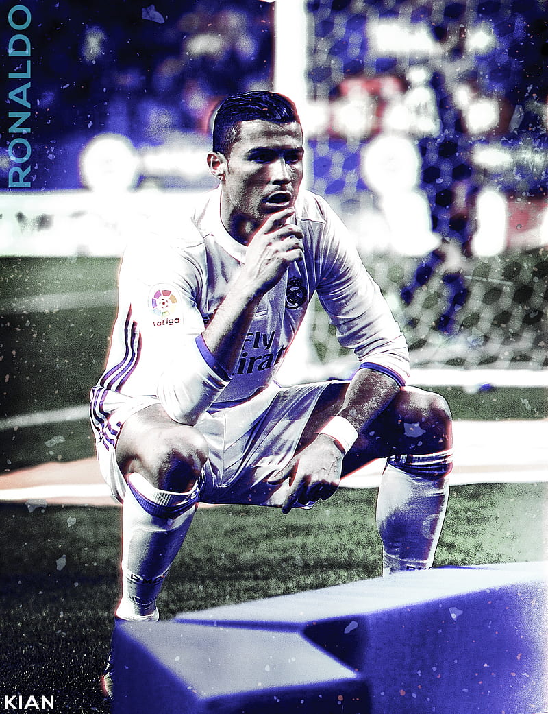 Cristiano Ronaldo, Real Madrid, edit, hop, soccer, HD phone wallpaper