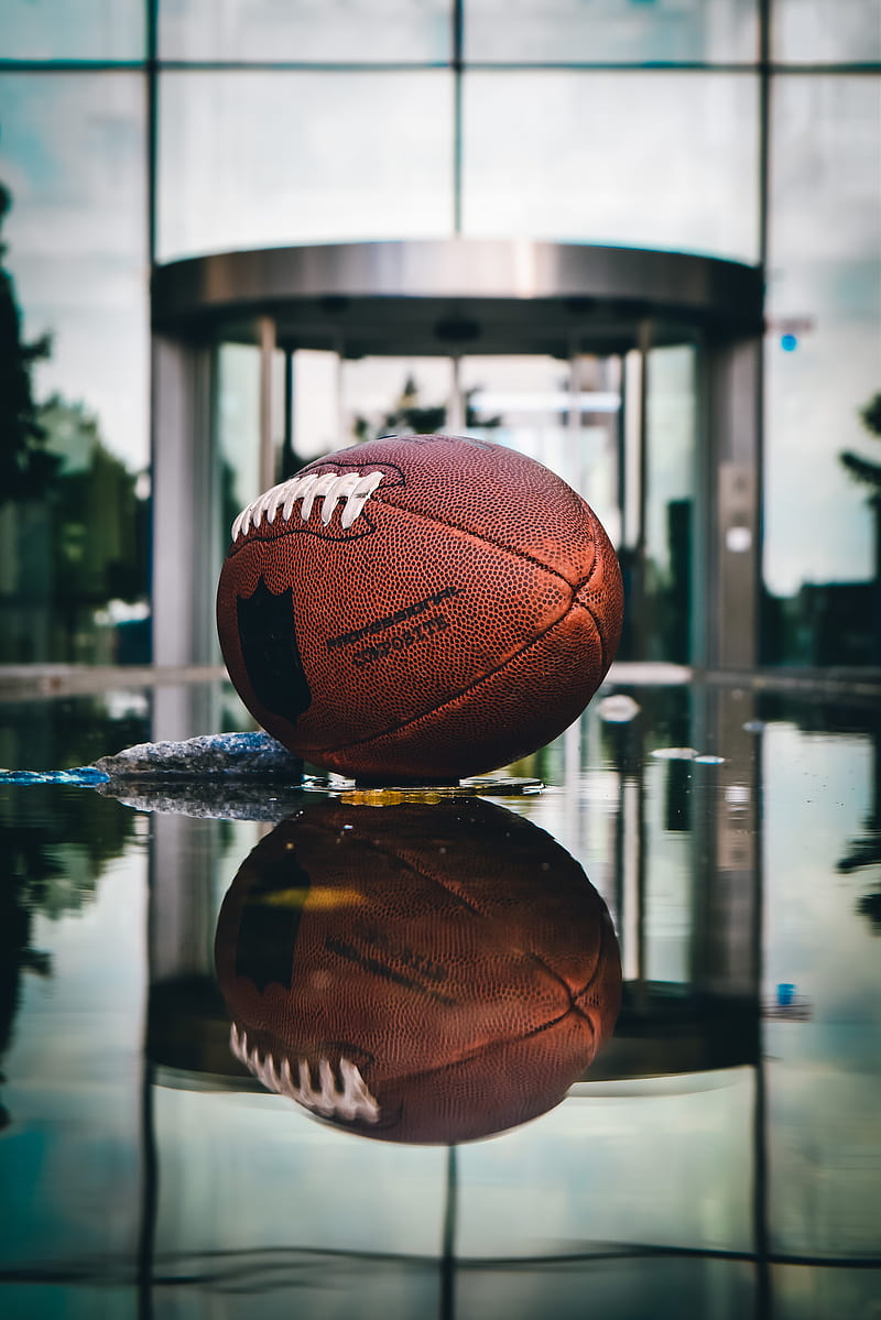 rugby, ball, sport, reflection, HD phone wallpaper
