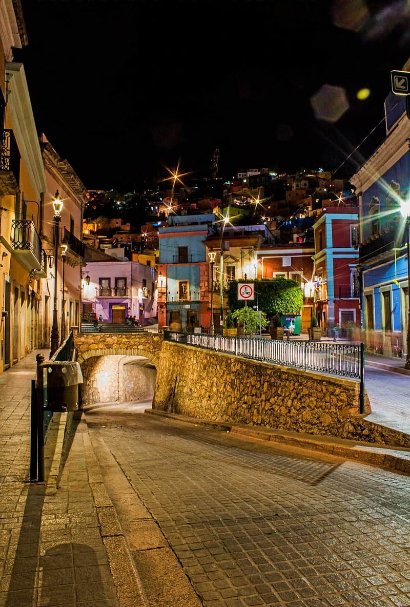 Guanajuato cultural, centro, gto, night, old, pueblo, street, viaje, HD phone wallpaper