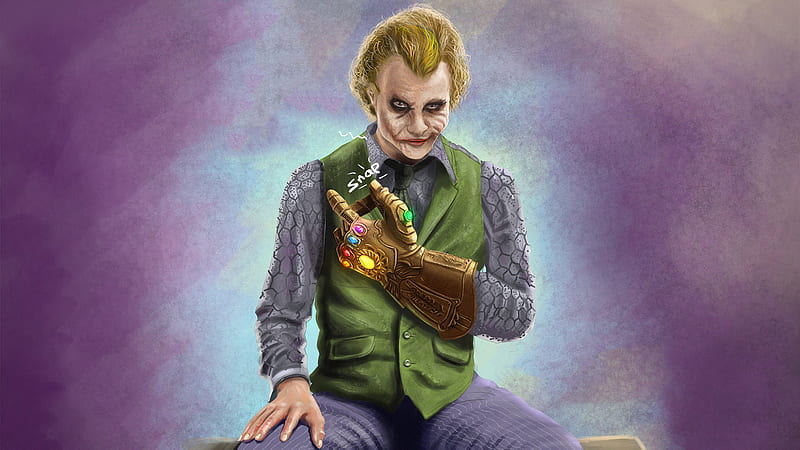 Artistic Painting Of Joker Joker, HD wallpaper