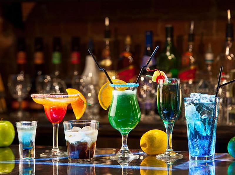 So Many Cocktails, colorful, cocktail, relax, drinks, summer, drink, cocktails, HD wallpaper