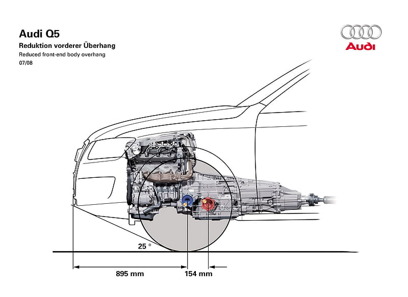 Audi Q5 (2009) Reduced Front End Body Overhang, car, HD wallpaper