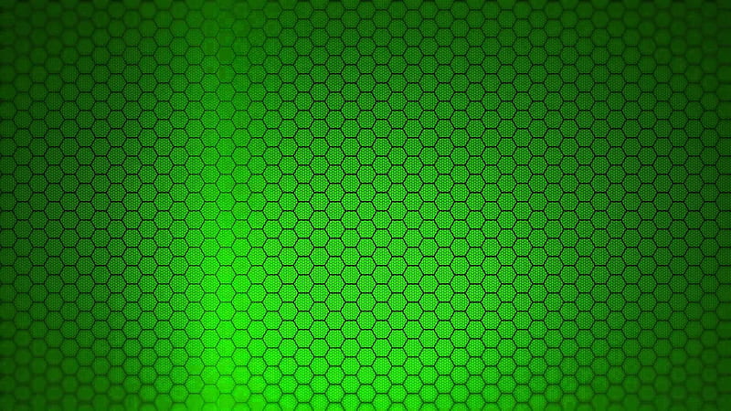 Green Hexagon Geometric Shape Green, HD wallpaper