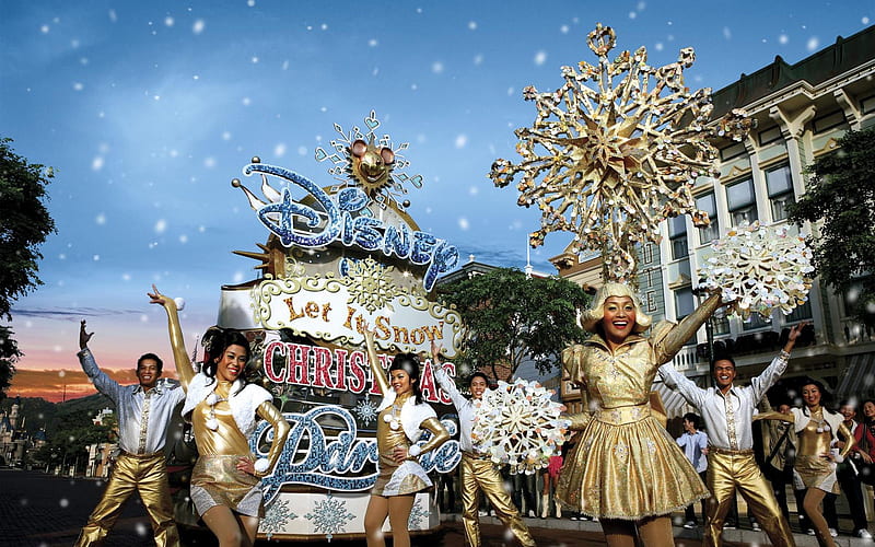 Xue Ying dance parade - Disney Christmas Parade dance, HD wallpaper