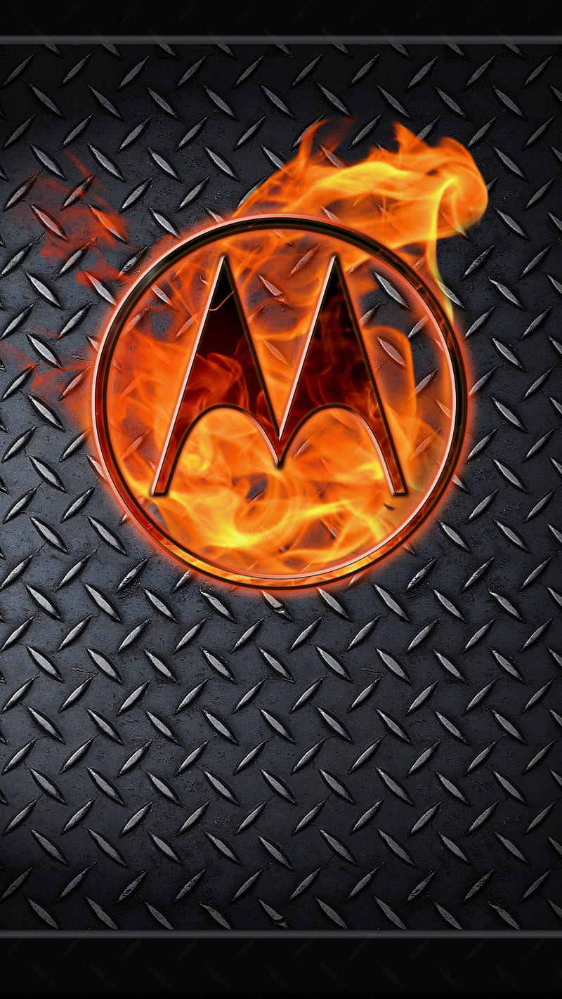 Motorola Fire Metal, black, fosco, logo, moto, red, theme, HD phone  wallpaper | Peakpx
