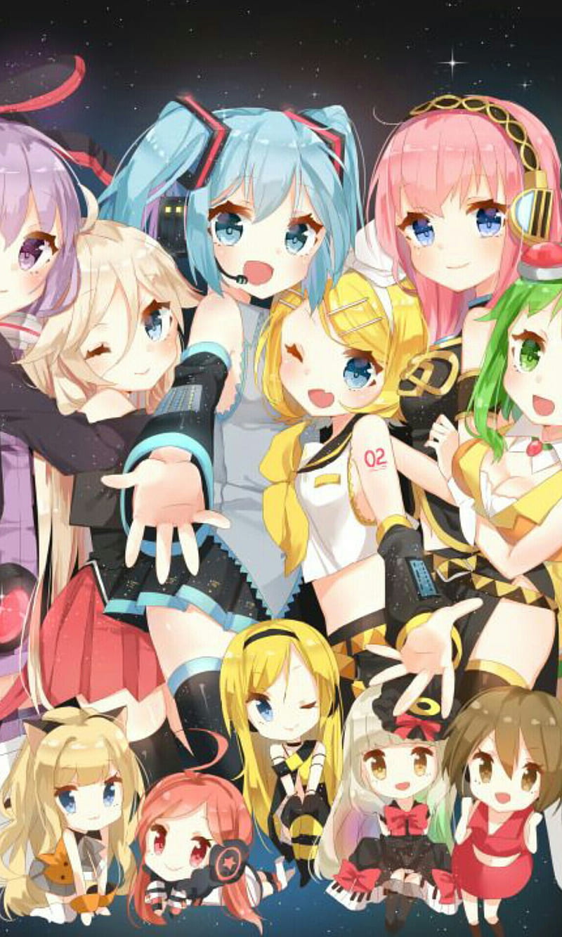 Vocaloid, hatsune miku, i a, kagamine rin, lily, mayu, megurine luka, meiko, seeu, sf-a2 miki, HD phone wallpaper