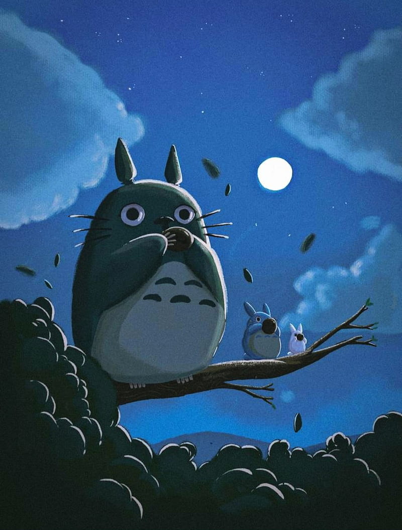 Totoro, anime, art, cute, hayao miyazaki, my neighbor totoro, studio ghibli,  HD phone wallpaper | Peakpx