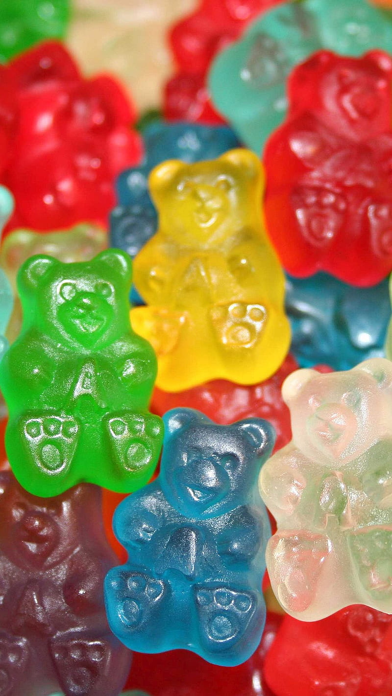 Candies, bears, chewy, gummy, jelly, HD phone wallpaper
