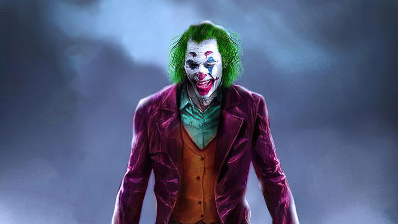 Joker Walk With Smile, joker, superheroes, artwork, artist, HD wallpaper