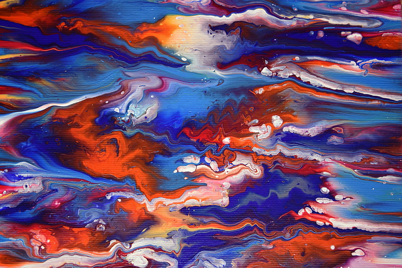 paint, stains, colorful, fluid art, bright, HD wallpaper