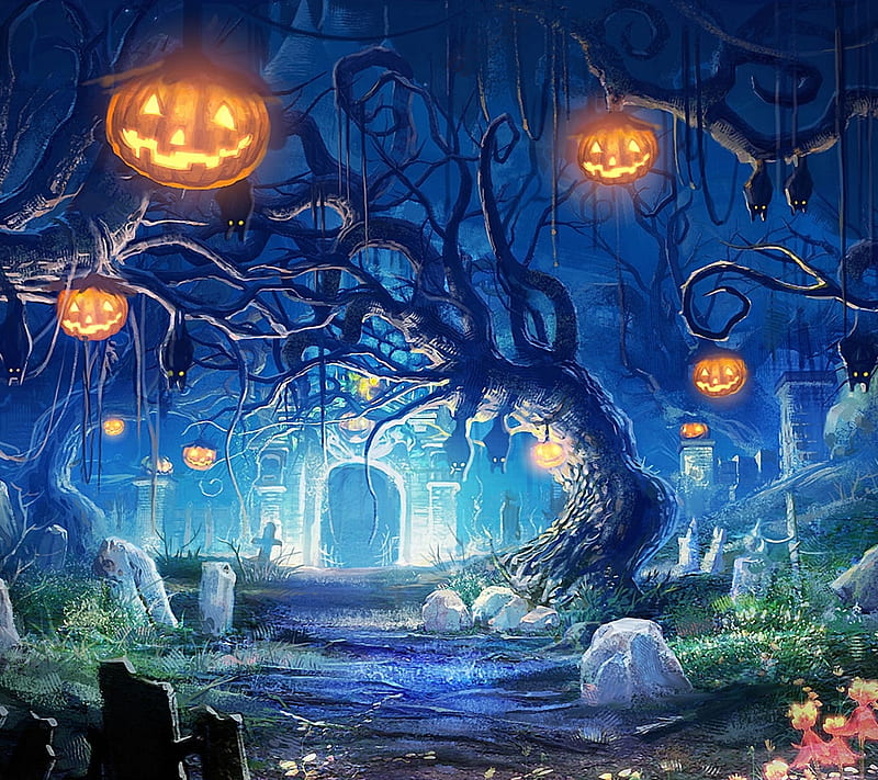 halloween, happy, HD wallpaper