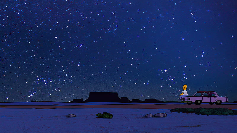 Homer Simpson Alone Life , the-simpsons, cartoons, animated-tv-series, HD wallpaper