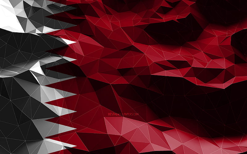 Qatari flag, low poly art, Asian countries, national symbols, Flag of Qatar,  HD wallpaper | Peakpx