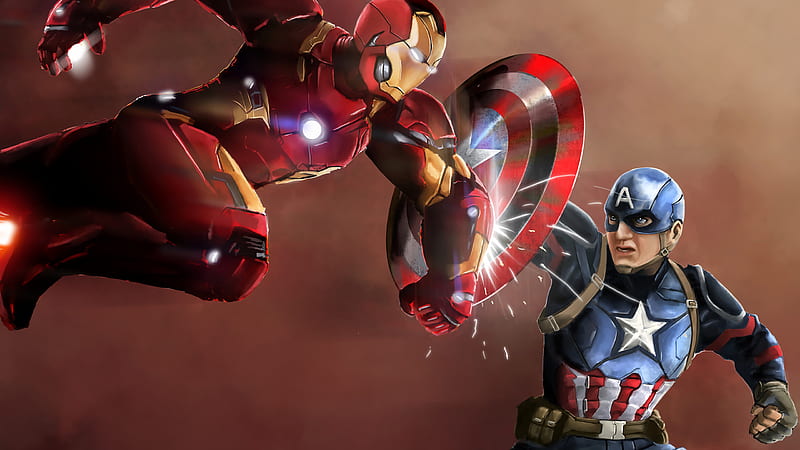Iron Man And Captain America New, iron-man, captain-america, superheroes,  artwork, HD wallpaper | Peakpx