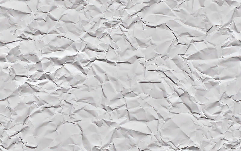 White crumpled paper, macro, paper backgrounds, crumpled paper textures, white  backgrounds, HD wallpaper | Peakpx