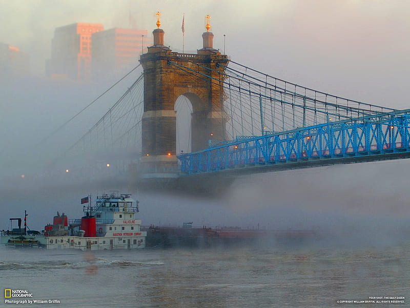 The Ohio River fog-National Geographic- of the Day, HD wallpaper
