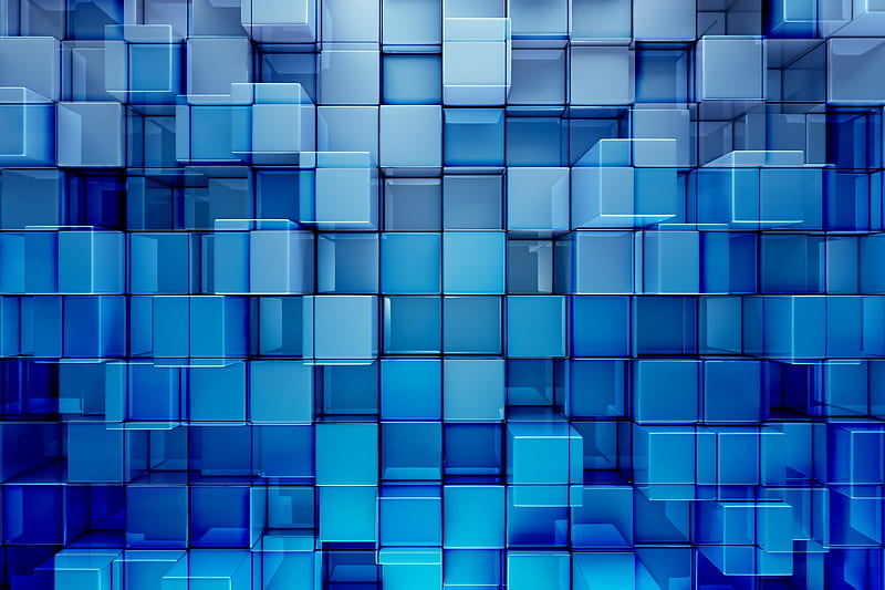 3D Cubes Abstract, cubes, 3d, abstract, HD wallpaper
