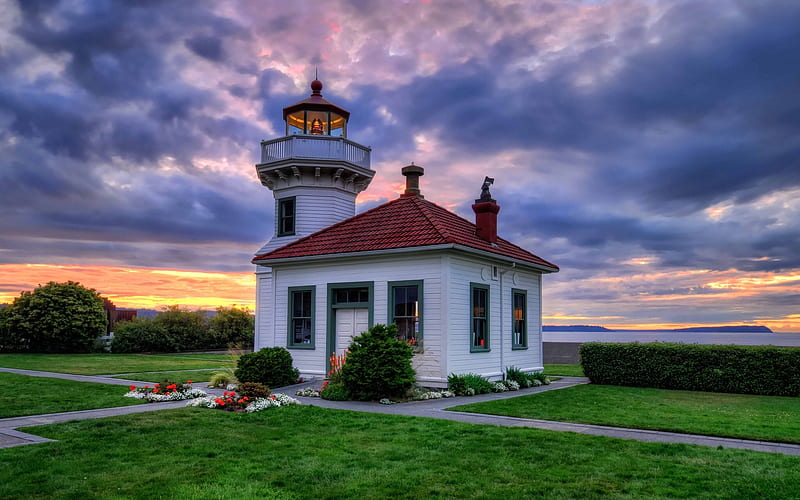 Mukilteo Lighthouse Washington, HD wallpaper