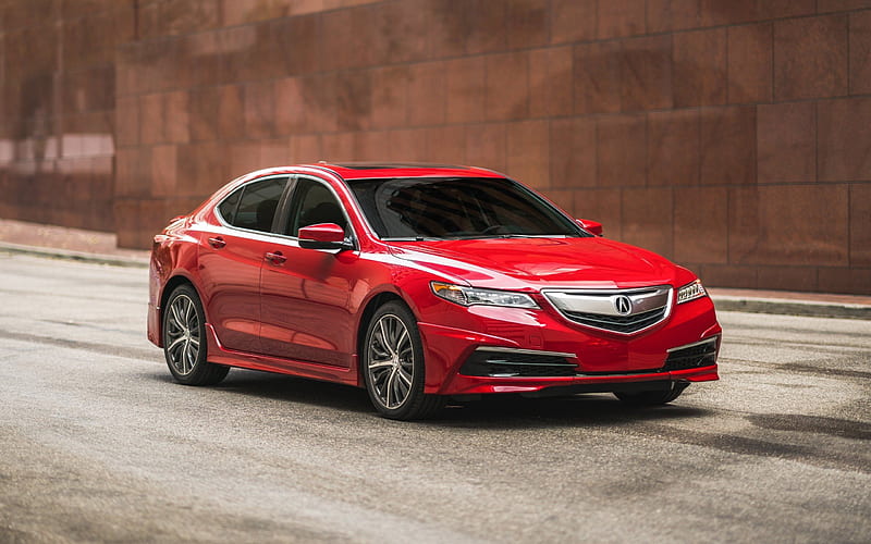 Acura TLX, 2017, GT Packages, Red TLX, new TLX, Japanese cars, Acura, HD wallpaper