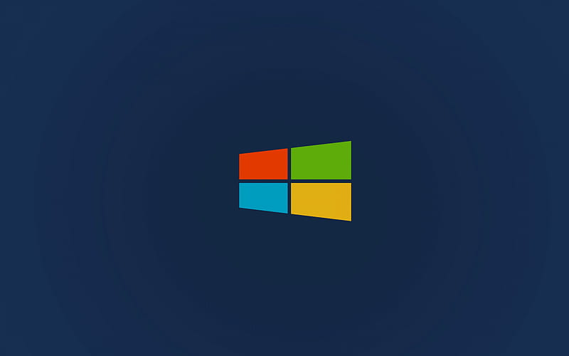 Windows 10, minimalism, logo, emblem, operating system, HD wallpaper