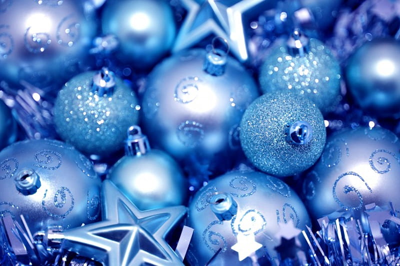 MERRY CHRISTMAS, stars, baubles, christmas, holiday, celebration, background, noel, cyan, seasonal, festive, balls, decorations, colour, blue, HD wallpaper