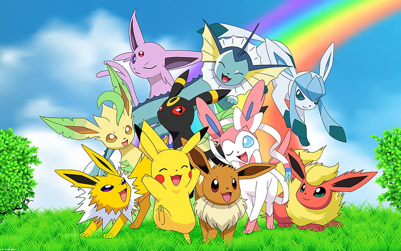 Pokémon FireRed e LeafGreen Vaporeon Pikachu Eevee Jolteon, pikachu,  personagem fictício, evolução png