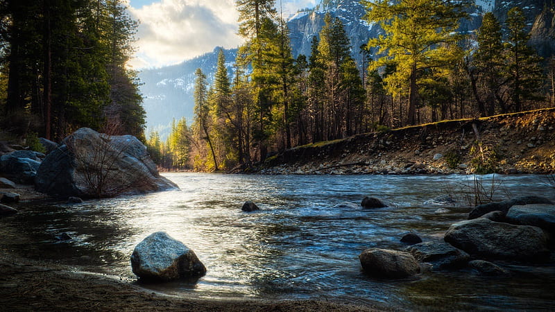 mountain river landscape