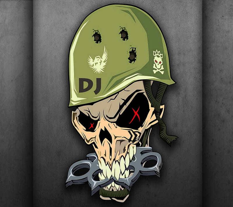 skull, dj, HD wallpaper