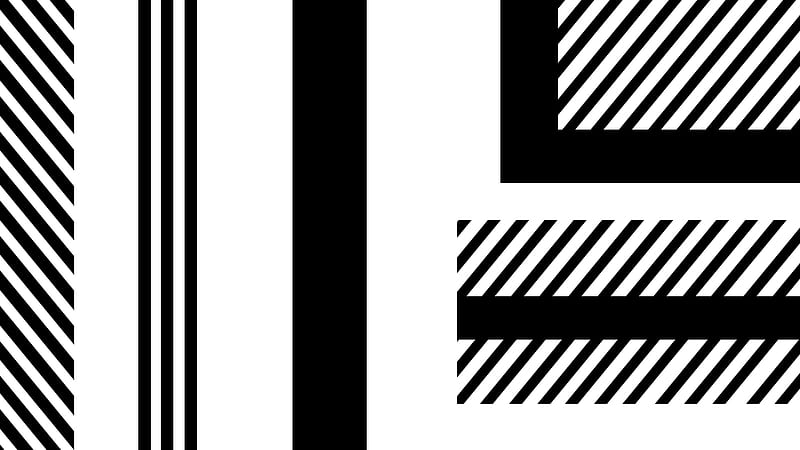 Abstract, Lines, Stripes, Black & White, HD wallpaper